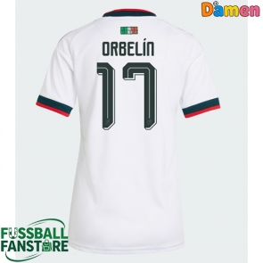 Mexiko Orbelin Pineda #17 Replik Auswärtstrikot Damen WM 2026 Kurzarm